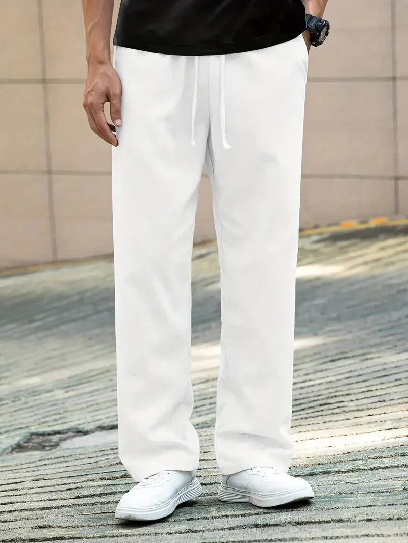 Valerio l Casual Ľanové Letné Nohavice