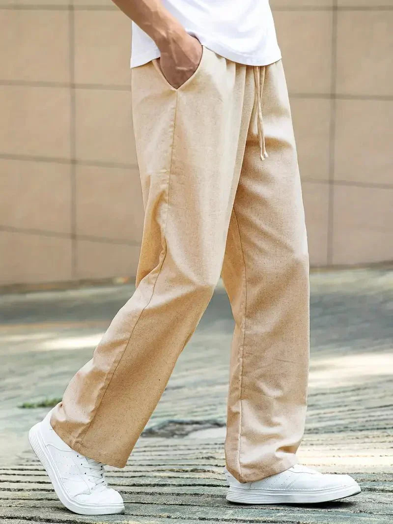 Valerio l Casual Ľanové Letné Nohavice