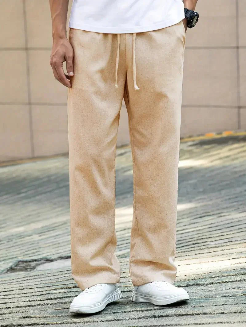 Valerio l Casual Ľanové Letné Nohavice