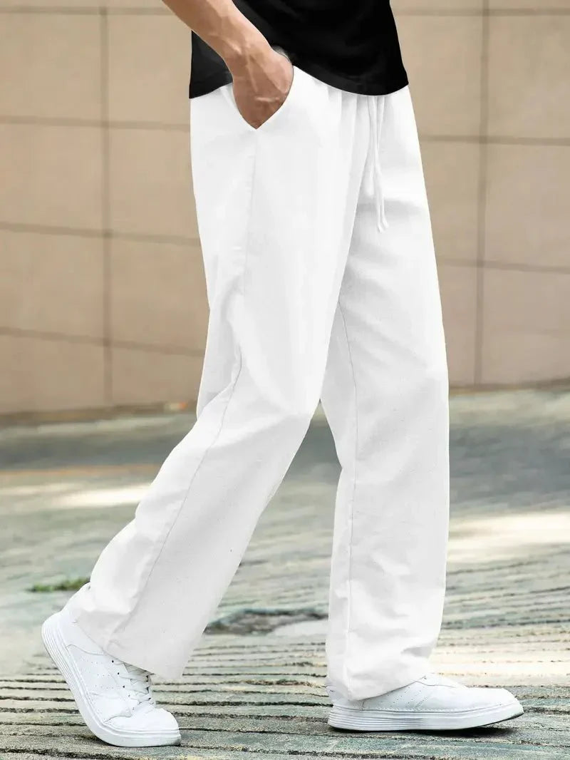 Valerio l Casual Ľanové Letné Nohavice