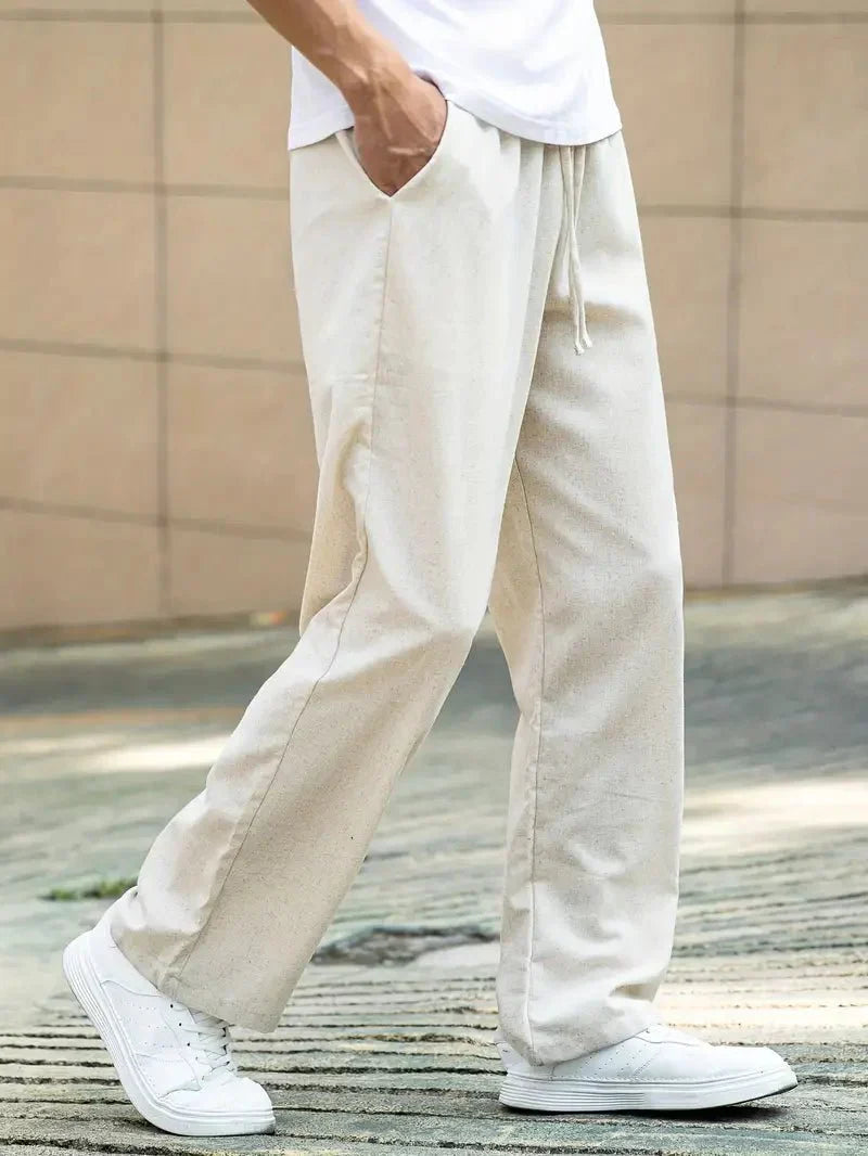 Valerio l Casual Ľanové Letné Nohavice