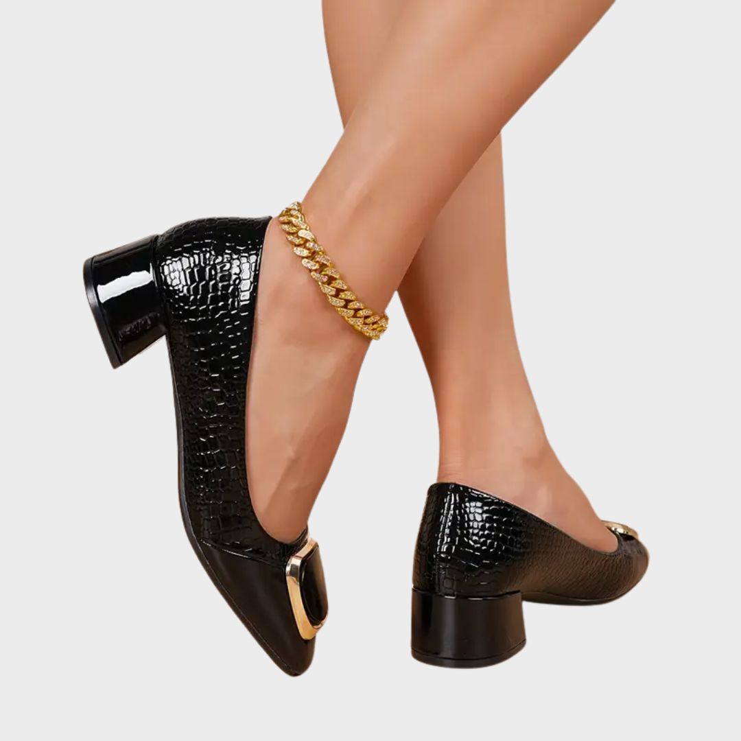 Carille | Elegantné loafers s zlatým detailom