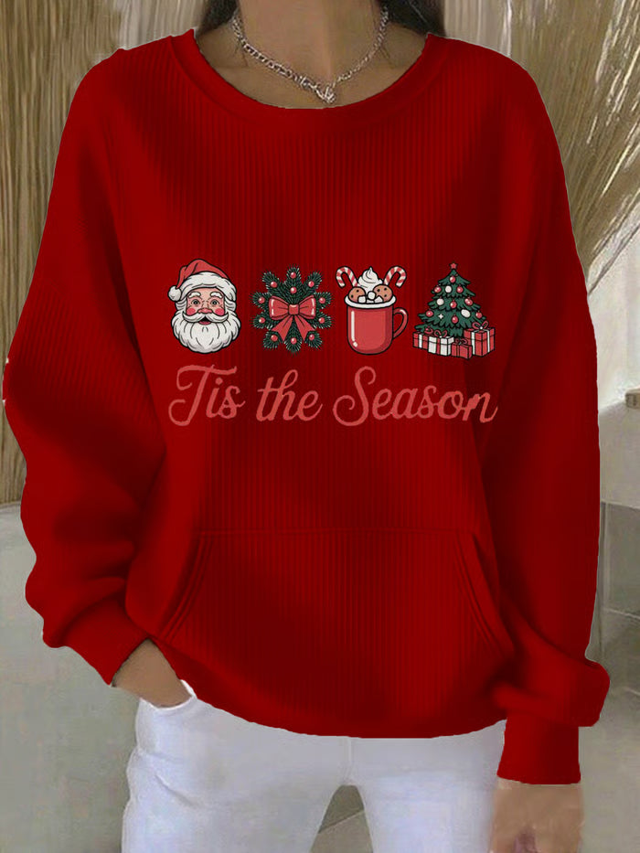 Elvira™ | Vianočný sveter s potlačou vianočného stromčeka