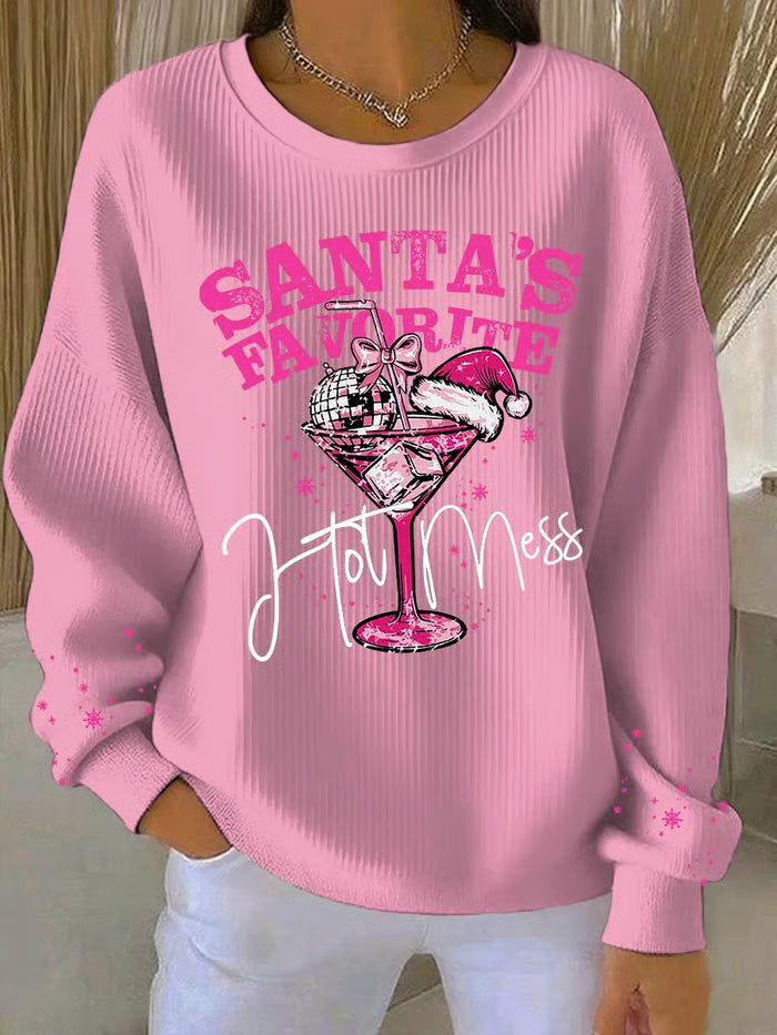 Kira™ | Vianočný sveter s veselou potlačou