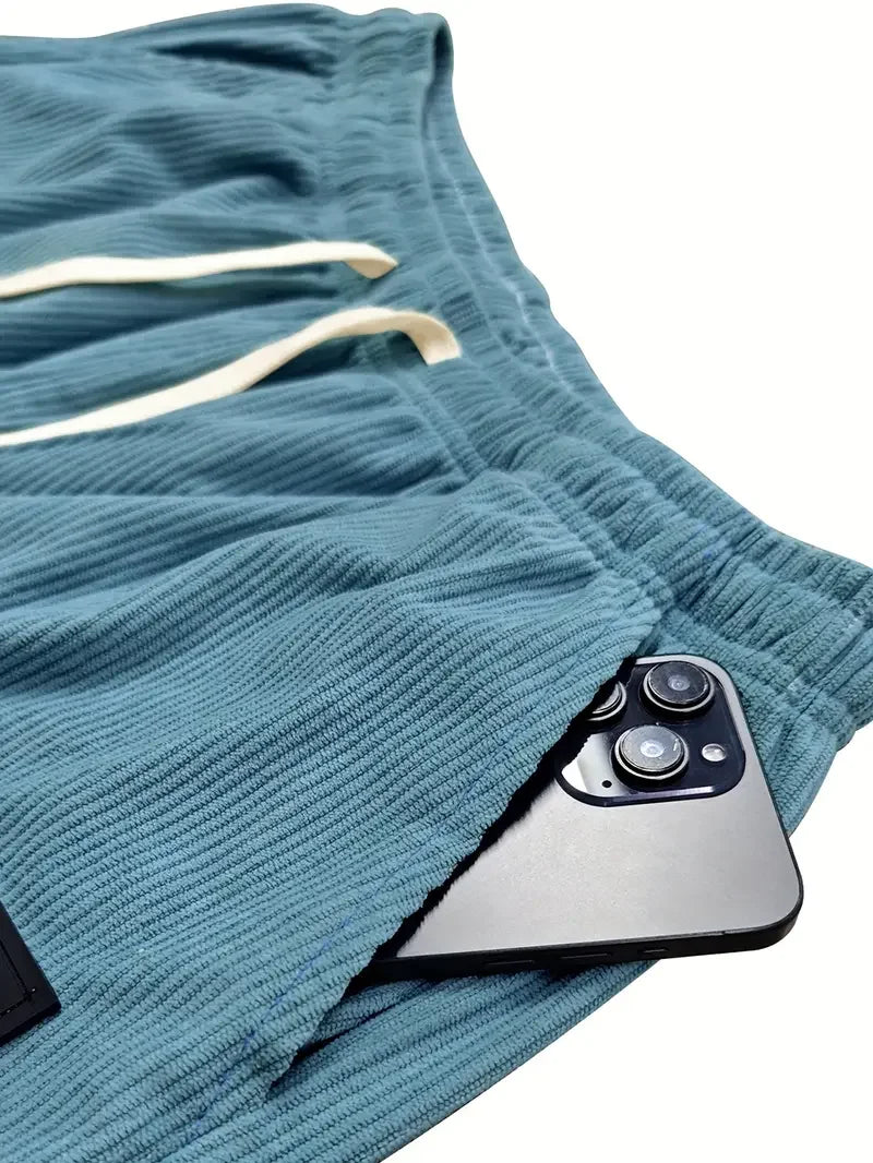 Haven | ComfortFit Kordové Nohavice – Mäkká Rybová Tkanina s Uvoľneným Strihom