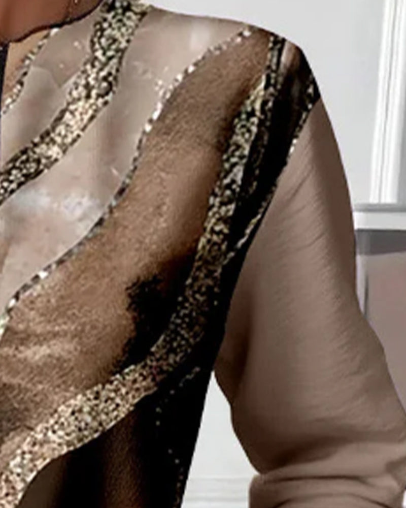 Lera | Mikina s polovičným zipsom a vintage potlačou